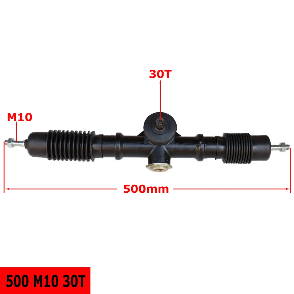 M10 1pcs 500mm Eccentric Power Steering Gear Shaft Rack Pinion Assembly For DIY China Go Kart Buggy Karting ATV UTV Bike Parts