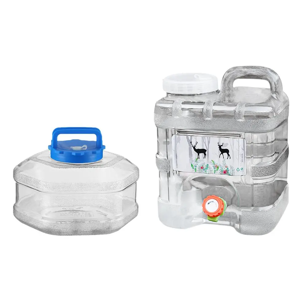 Car Water Bucket 6L/10L Portable Outdoor Camping Car Water Carrier Bucket Canister Storage Container With Water Tap