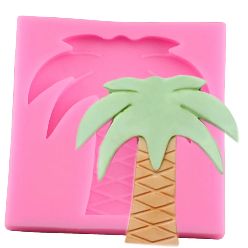Turtle Leaf Fondant Silicone Mold Pineapple Watermelon Coconut Tree Party Fondant Cake Decorating Kitchen Baking Tools