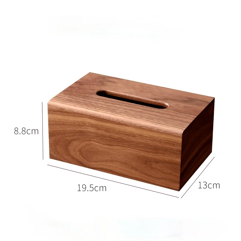 High Quality Wooden Tissue Box Solid Wood Napkin Holder Case Tissue Paper Dispenser Living Room Coffee Table Storage Box Home