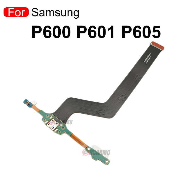 Power On Off Volume Luidspreker Headset Jack Flex Kabel Voor Samsung Tab Note 10.1 P600 P601 P605 Usb Opladen port Reparatie