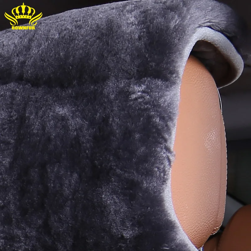 AUTOROWN Universal Car Seat Covers 100% Natural Australian Sheepskin Autumn And Winter Accessories Automobiles Basic Function