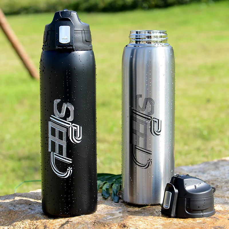 1000ml/750ml High Quality Stainless Steel Sport Vacuum Flask Portable Outdoor Climbing Thermal Bottle Coffee Tea Insulation Cup