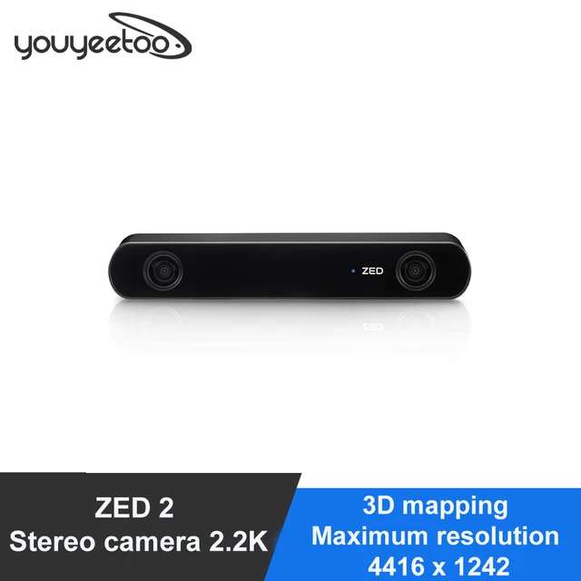 Stereo labs zed 2ステレオカメラ2.2k 3dマッピング最大解像度4416x1242 cm538 - AliExpress