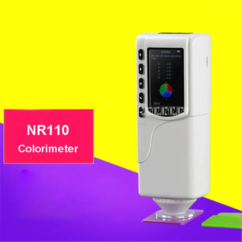 

NR110 Portable Color Analyzer Colorimeter High-precision Paint Coating Color Meter 3.7V 3200mAh Rechargeable Colorimeter 220V