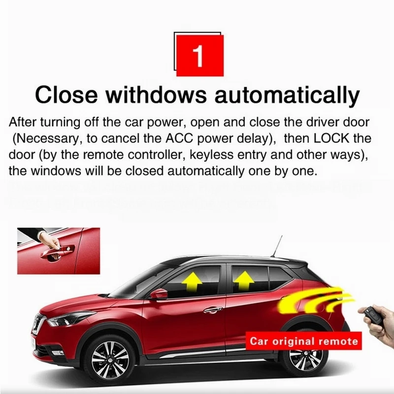 WINSGO Auto Car Power Window Roll Up Closer Automatically One by One For Kia Sportage 2016-2021 /KX5 with Two Auto switch