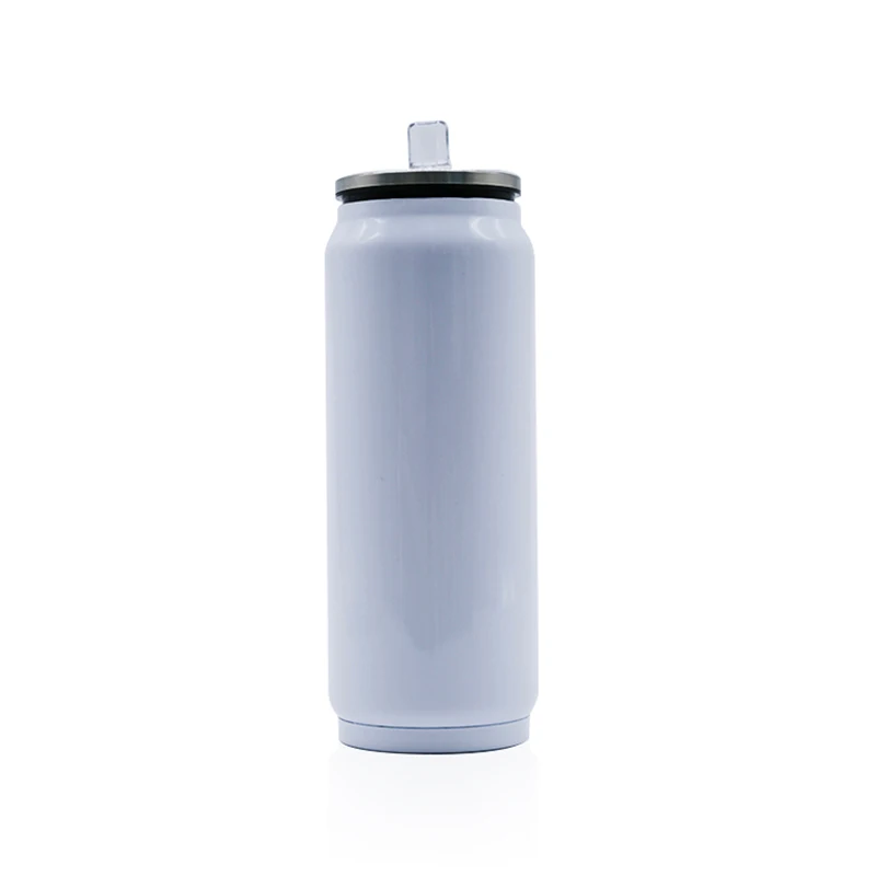 Wholesale 500ml Sublimation Cola Can Double Wall Vacuum Insulated Beer Cup Coffee Blank Stainless Steel Water Bottle For Sports