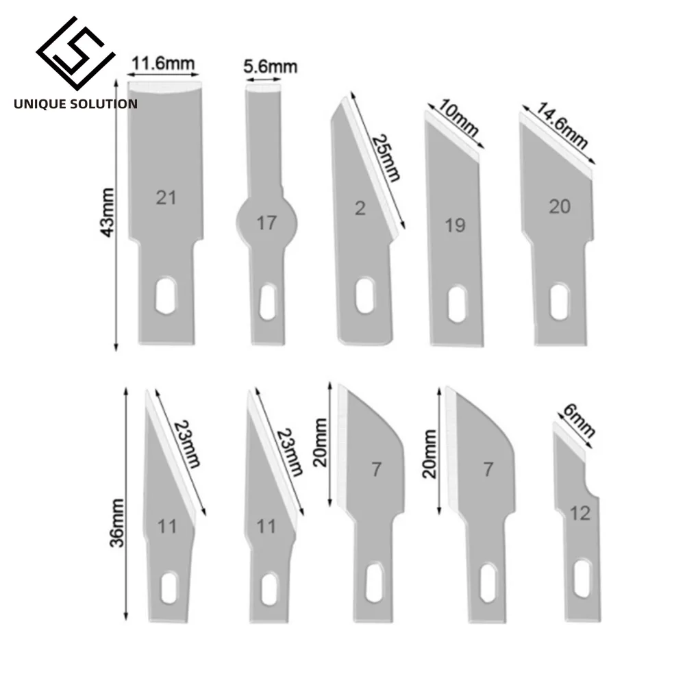 Accessori per la pulizia della stampante 3D Kit di strumenti 13 pezzi Set di coltelli per lame Kit di strumenti per la rimozione della stampa 3D con comoda custodia