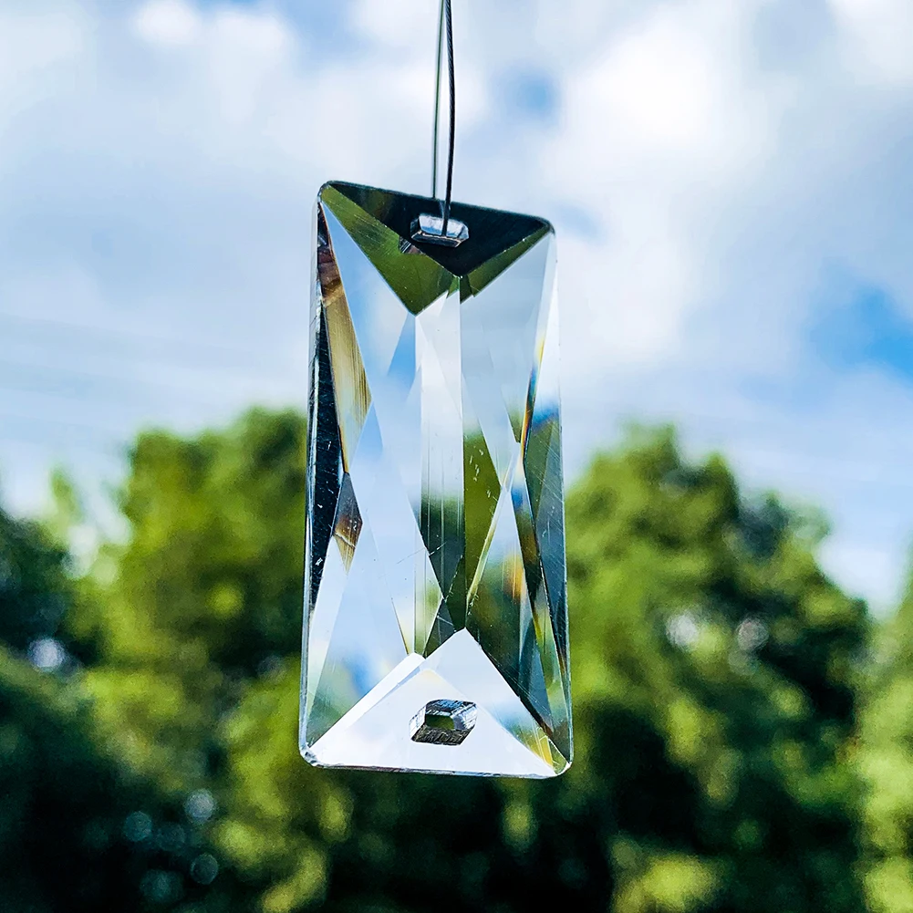 Prisma 8 stuks hanglamp met achthoekige kralen, facet geslepen
