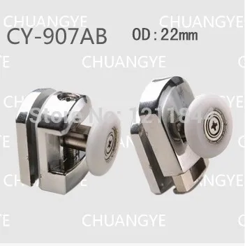 

Bath room pulley Arc shower alloy swing single wheel shower room accessories bathroom sliding door hanging wheel 8pcs/set