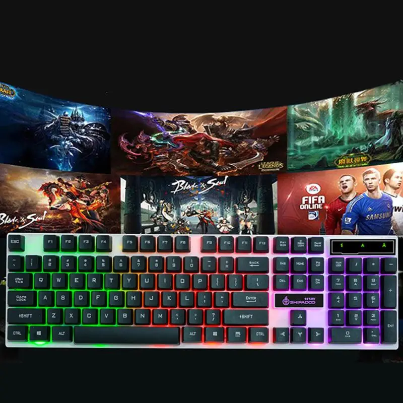 

Gaming Keyboard With LED Lighting Mechanical Keyboard For Computer, Laptop, Gaming DeviceAccessories