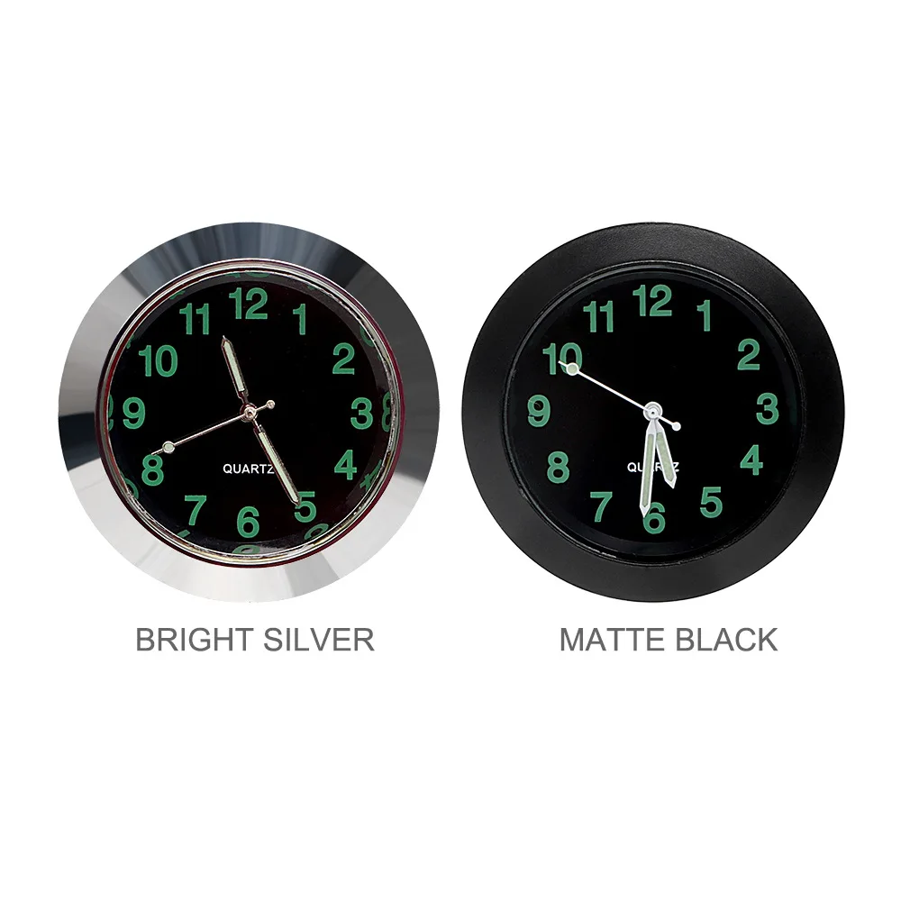 Car Clock Internal Stick-on Mini Digital Watch Mechanics Quartz Clocks Auto Ornament Accessories