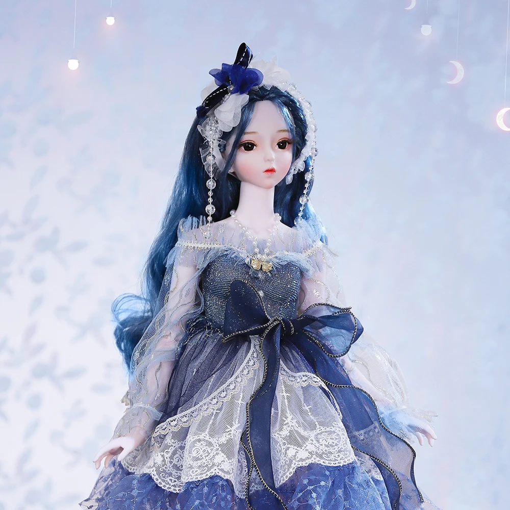 Dream Fairy 1/3 Doll 34 Joints Body 62CM Ball Jointed Dolls Full Set Including Clothes Shoes Princess Dress BJD for Girls