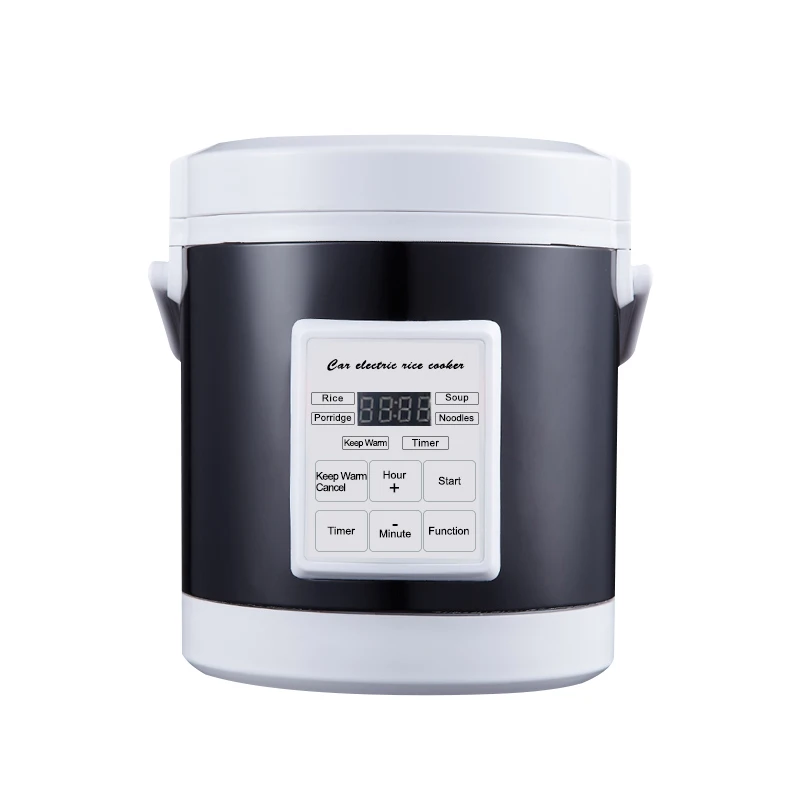 TINTON LIFE 12V 24V Mini Auto Reiskocher 1,6L Auto LKW elektrische Suppe Brei Kochmaschine Dampfgarer Wärmer schnelle Heizung Lunchbox 3