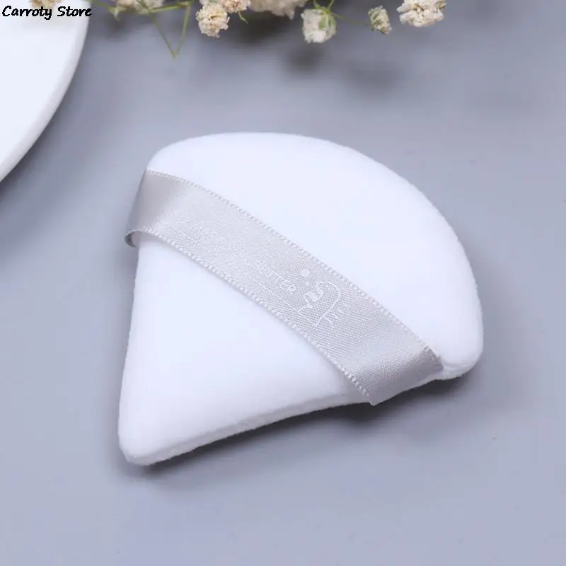 1pcs/2pcs Cosmetic Puff Triangle Velvet Foundation Cream  Mini MakeUp Sponge Puffs Make Up Tools