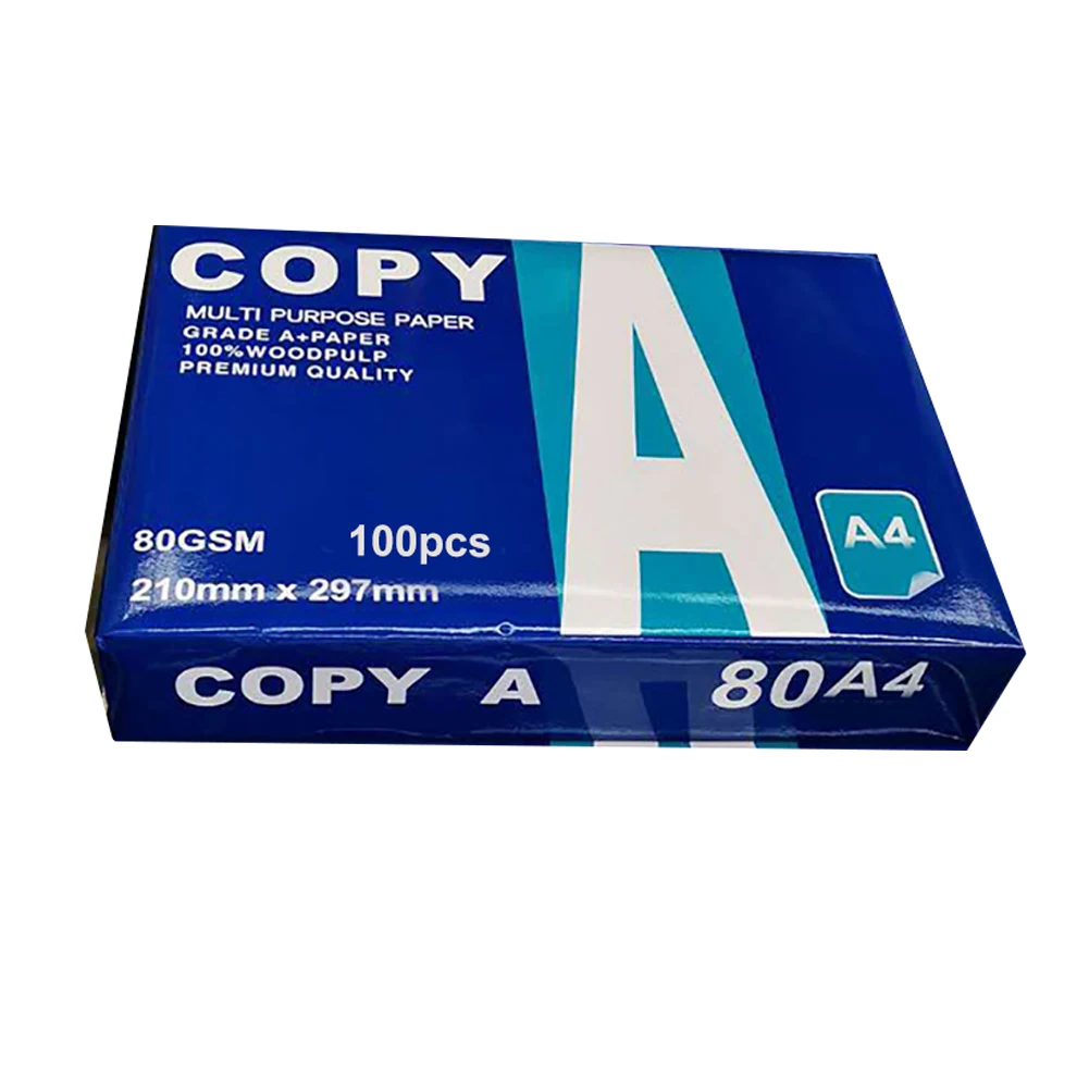 100 Sheets A4 Papers Multifunction Copy Paper white Crafts Printer A4 Laser Inkjet Printer Copier A4 Copy Paper Office Supplies