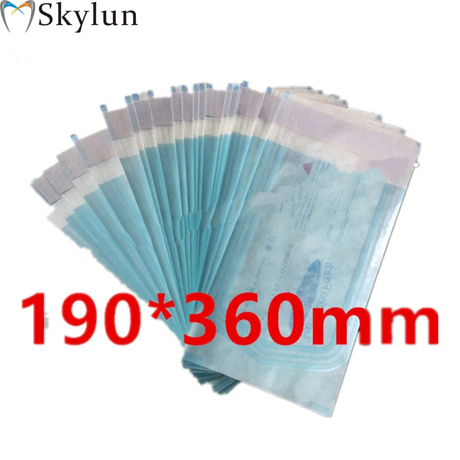 

1Pc Dental Sterilization ziplock bags 190*360mm disinfection disinfection sterilization bags self-styled sterilized bags SL438