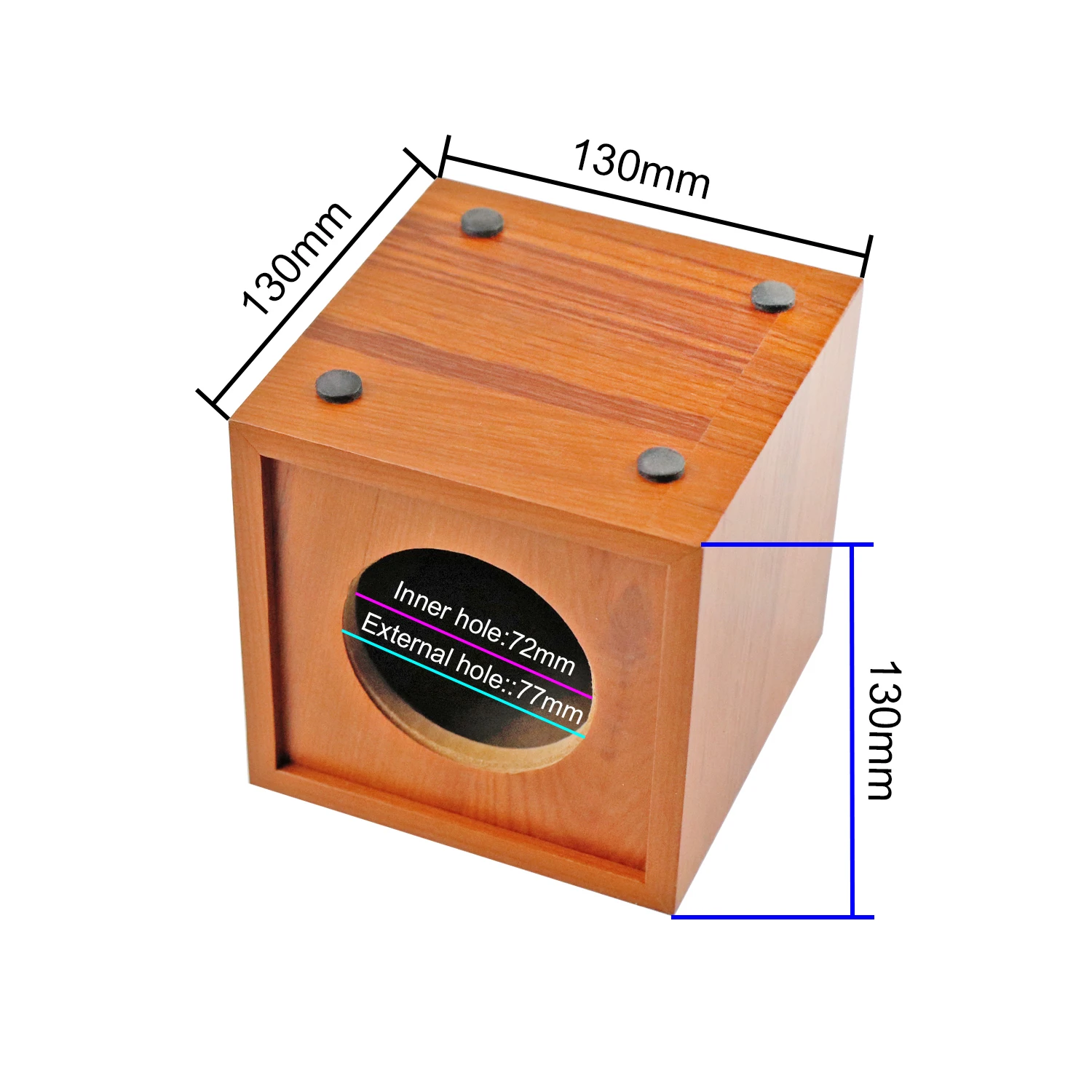 GHXAMP 나무 스피커 상자 쉘 3 인치 트위터 확성기 빈 바디 위성 케이스 DIY 75mm 오디오 장치 데스크탑 쉘 2PCS