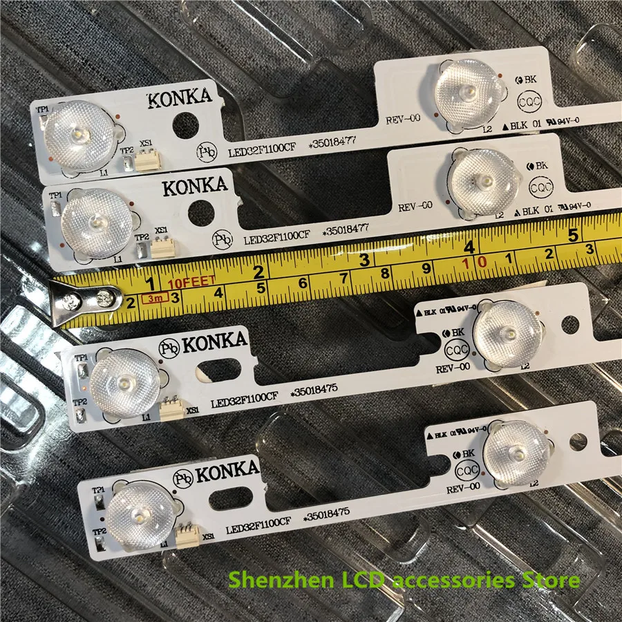 40ชิ้น/ล็อตสำหรับ Universal Konka LED32F1100cf Light Bar 35018475 35018477 35018476 35018478 3V 100% ใหม่