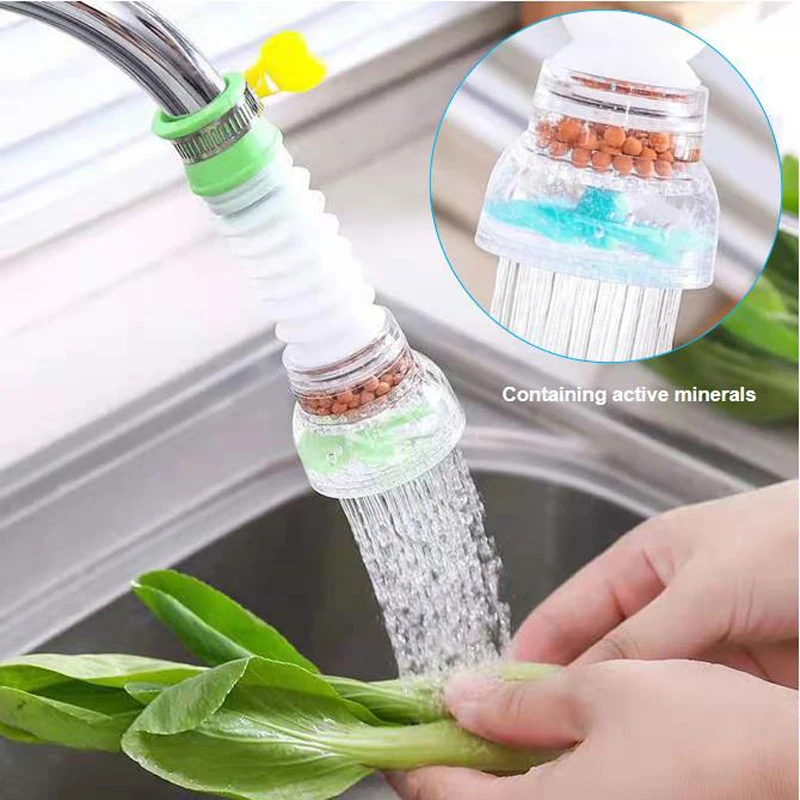 Kitchen Shower Faucet Filter, 360 ° Rotation Adjustment, Water Filter, Purifier Nozzle, Household Filter, Water Saver