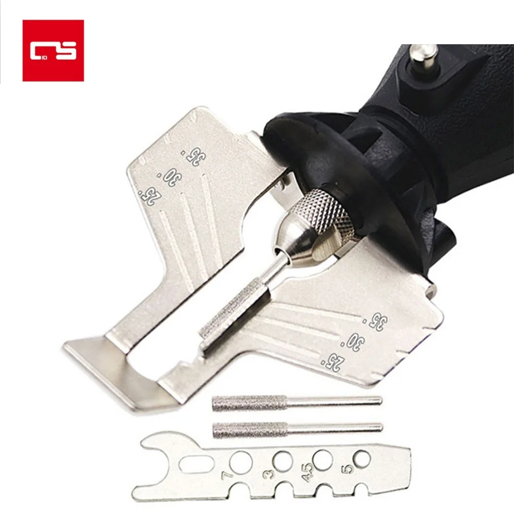 Kit di strumenti per affilare motoseghe mola abrasiva abrasiva con rivestimento diamantato cilindrico per catene elettriche lame seghettate