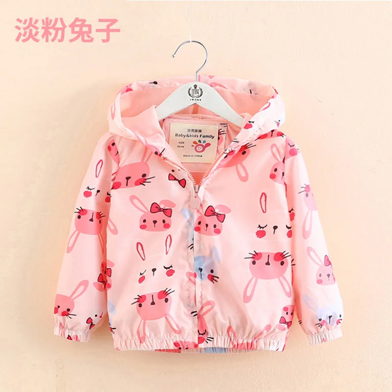 Kids Girl Coat Spring 2021 New Floral Baby Girl Coat Flower Bird Doodle Dot Jacket Cardigan Children\'s Autumn Girls Jackets