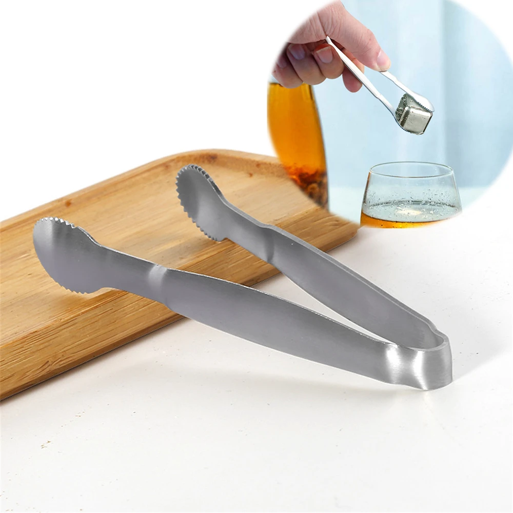 

5 шт./лот 10 см, маленькие щипцы для льда из нержавеющей стали, зажим для сахара в кофейне, кубики льда, зажимы для еды, бытовые кухонные принадлежности для питья