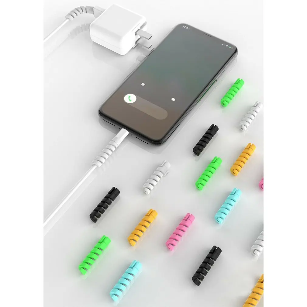 2/10Pcs Cable Protector For iPhone Charger Protection USB charging cable Cord Protector cable management USB cable organizer