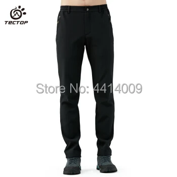 Youpin TECTOP กลางแจ้งกางเกงผู้ชายฤดูหนาวใหม่ลมและกันน้ำ Soft Shell กางเกงอบอุ่นกางเกงเดินป่า
