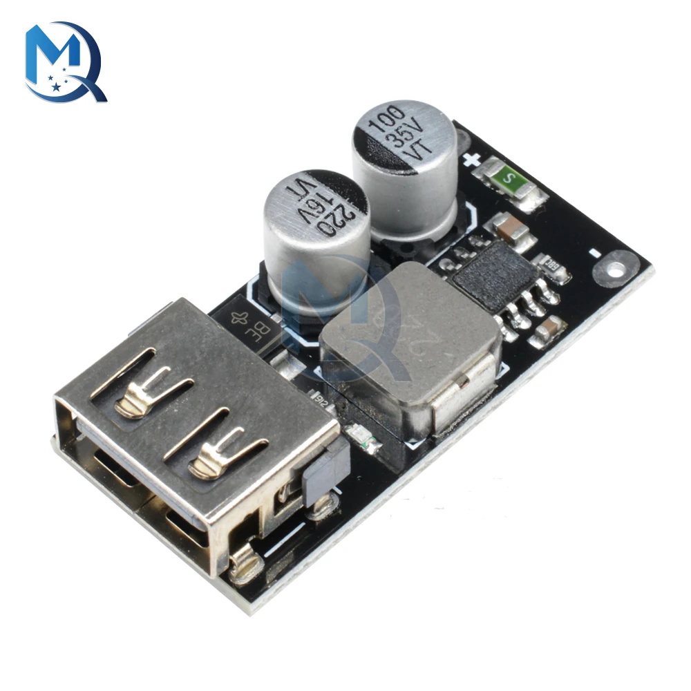 QC3.0 Step-Down Power Module DC-DC 8-30V to 12V/24V Fast Charger Board Buck Converter Power Supply Module for Car Power Bank