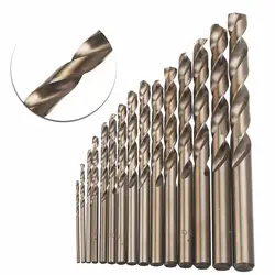 15pcs Cobalt Drill Bits For Metal Wood Working M35 HSS Steel Straight Shank 1.5-10mm Twisted Drill Bit Power Tools