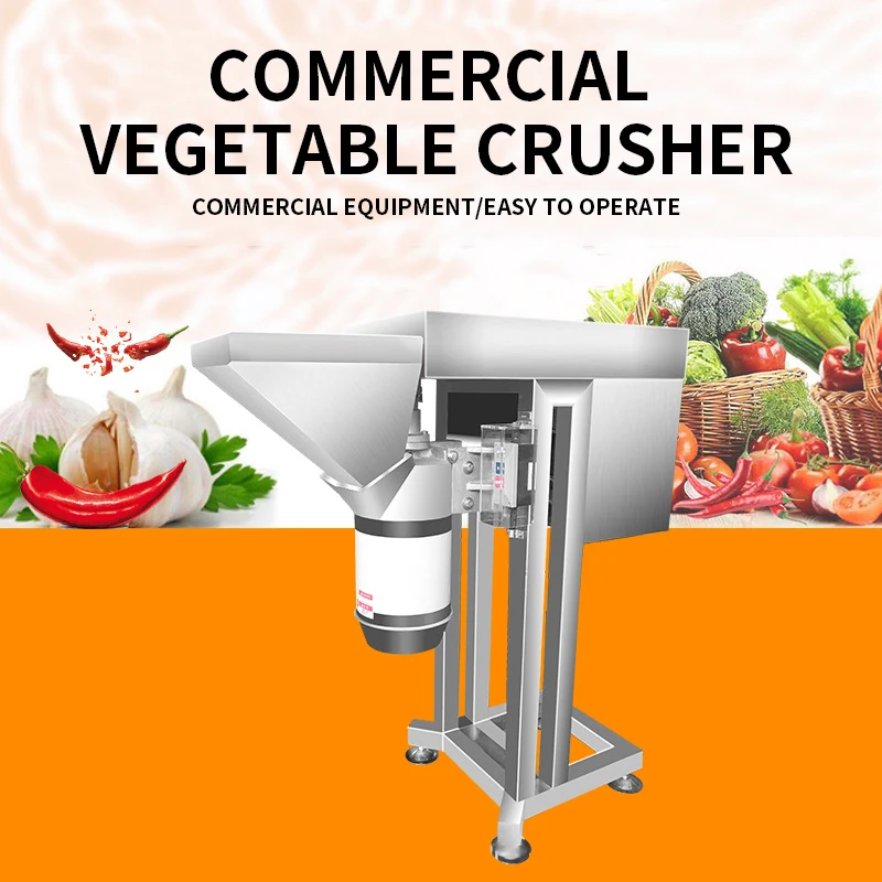 Commercial vegetable crusher RY-307 ginger garlic chili crushing and grinding 500-800kg/h large vegetable processing machine