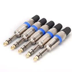 5PCS 6.35mm Stereo Connector 6.35mm 1/4