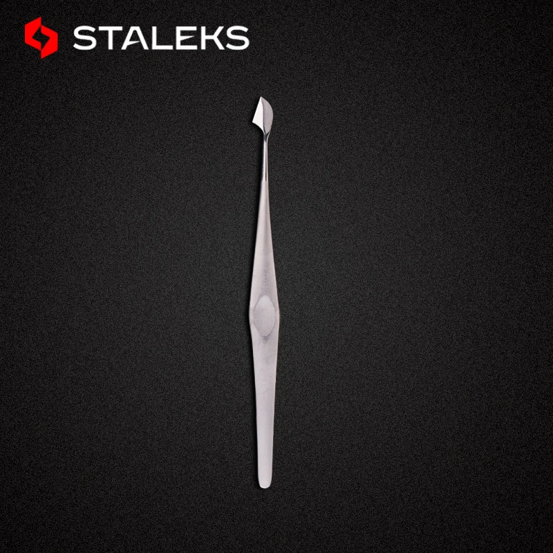 STALEKS PBC-10-3 Stainless Steel Nail Cuticle Pusher Manicure Remove Dead Skin Pedicure Tool Nail Art Clean UV Gel Matte Push