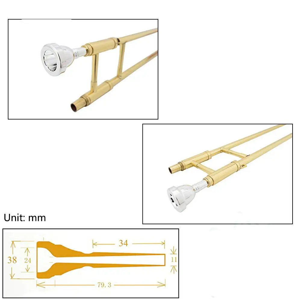 Bocina de trómbón de alta calidad, bocina de alta calidad, MX0070D, accesorios para guitarra