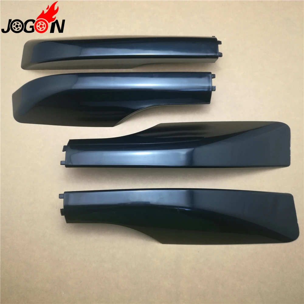 Black ABS Roof Rack Bar Rail End Cover For Toyota Land Cruiser LC200 FJ200 2008- 2016 2017 Protection Shell 4PCS