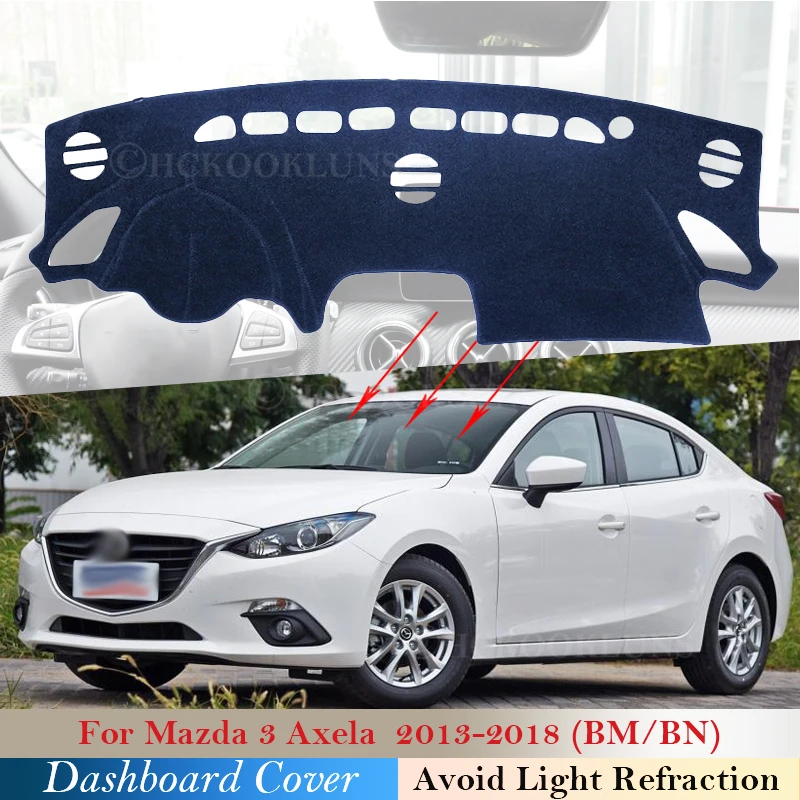 

Dashboard Cover Protective Pad for Mazda 3 BM BN 2013~2018 Axela Car Accessories Dash Board Sunshade Carpet 2015 2016 2017