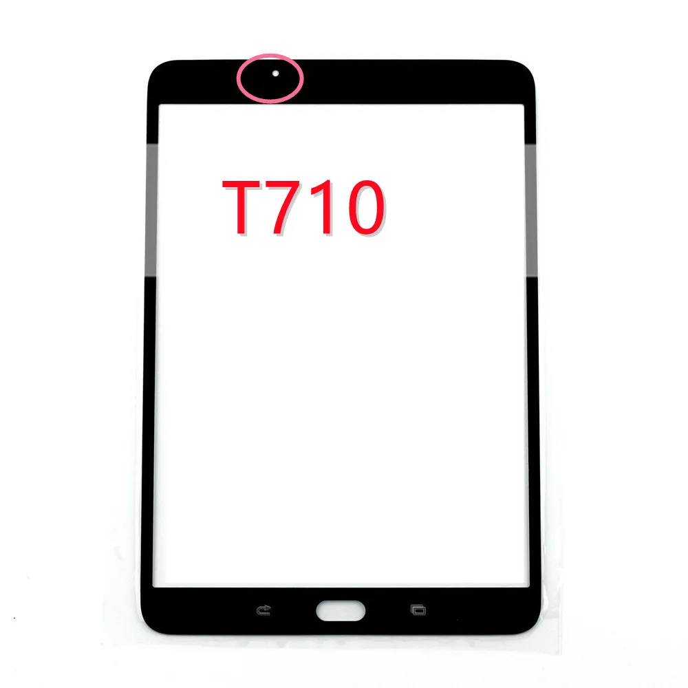 Novo Para Samsung Galaxy Tab S2 SM-T715 T715 T710 Painel de lente de vidro frontal (não Touch Screen Digitizer Sensor)