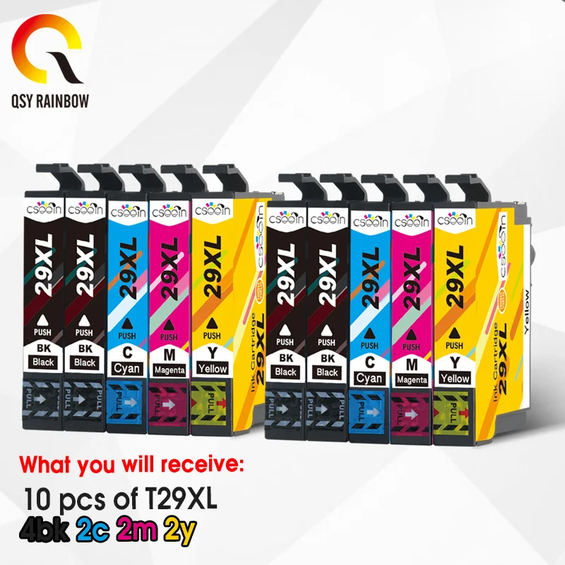 

QSYRAINBOW T2991XL T2991 For Epson Ink Cartridge 29XL Compatible XP235 XP247 XP245 XP332 XP335 XP342 XP345 XP435 XP432 Printer