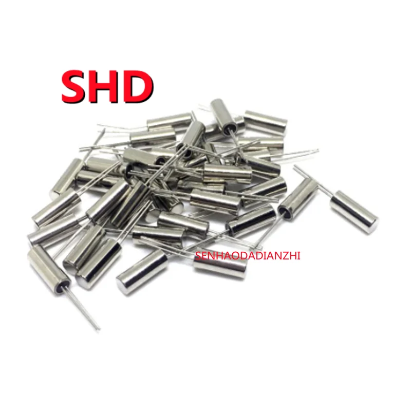 10pcs 51.200KHz 51.200 KHZ 51.2K Frequency Resonator Oscillator Quartz Crystal Cylender 3*8mm