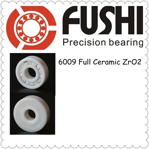 

6009 Full Ceramic Bearing ( 1 PC ) 45*75*16 mm ZrO2 Material 6009CE All Zirconia Ceramic Ball Bearings