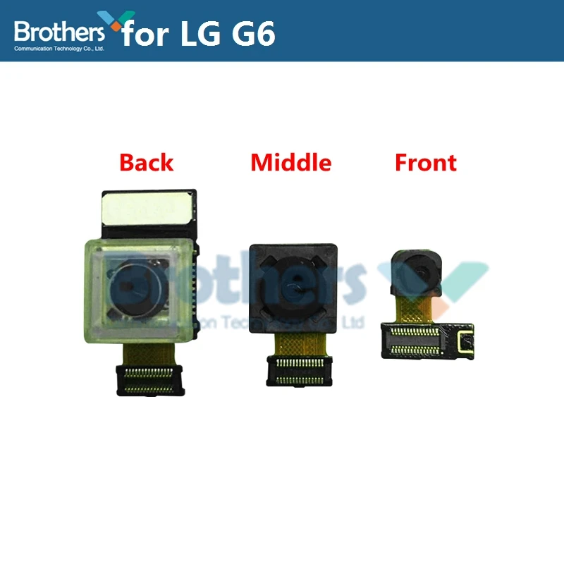 

For LG G6 Back Big Rear Camera Middle Camera Front Small Camera Big Camera For LG G6 Camera Module Flex Cable Phone Replacement