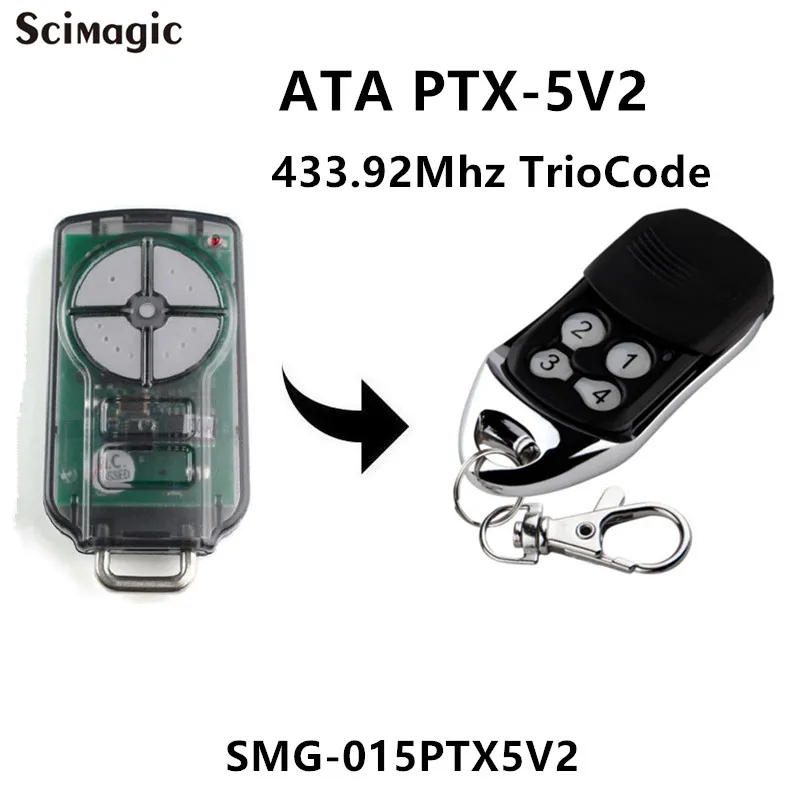 ata ptx5 triocode garagem porta de controle remoto 43392mhz rolamento codigo porta comando substituicao do transmissor 2023 novo 01