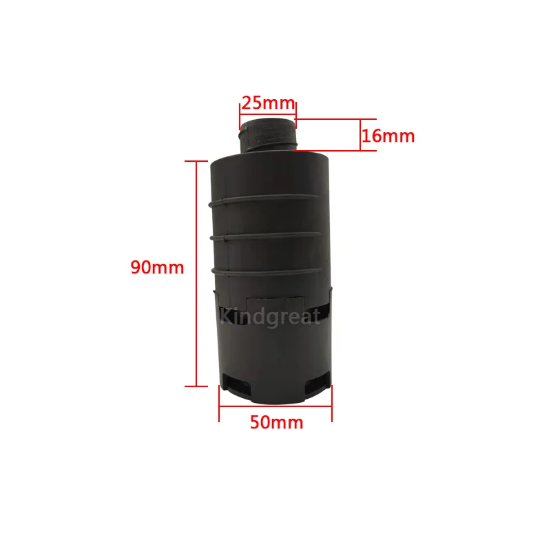 Filter asupan 25mm peredam pembakaran pipa saluran udara penjepit peredam cocok untuk pemanas parkir Diesel ebasto eberspacer