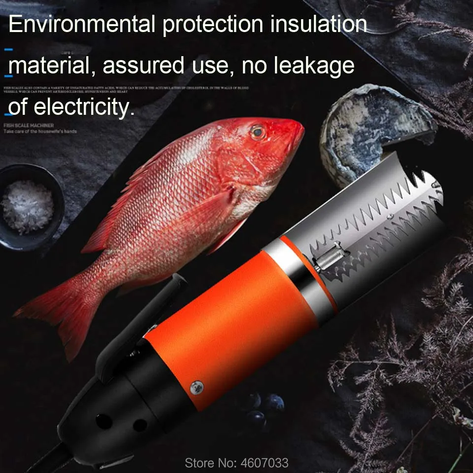 Portable Electric Fish Scaler Fish Scale Scraper Easy Fish Stripper Scale Remover Cleaning Tool Waterproof