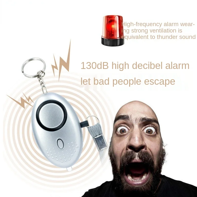 Self Defense Alarm 130dB Security Protect Alert Scream Loud Emergency Alarm Keychain Personal Safety For Women Child Elder Girl