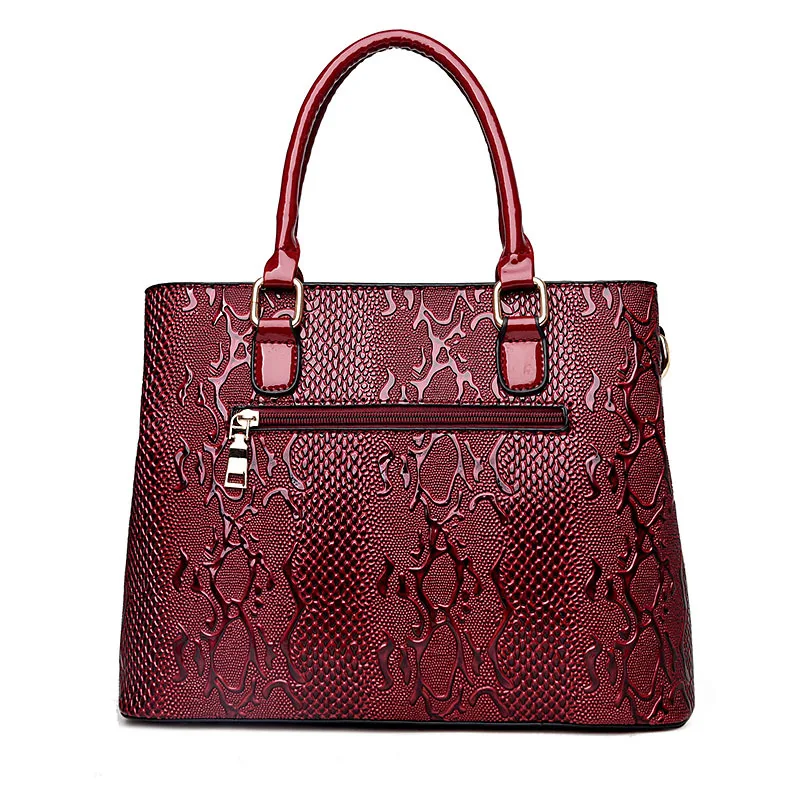 Luxury New Large Capacity Women Bag PU Leather Ladies Handbags and Purse Fashion Shiny Girls Shoulder Messenger Bag Tote femminile