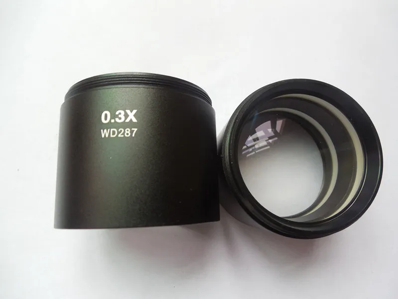 WD287 0.3X Barlow Stereo Microscope Auxiliary Lens 1-7/8