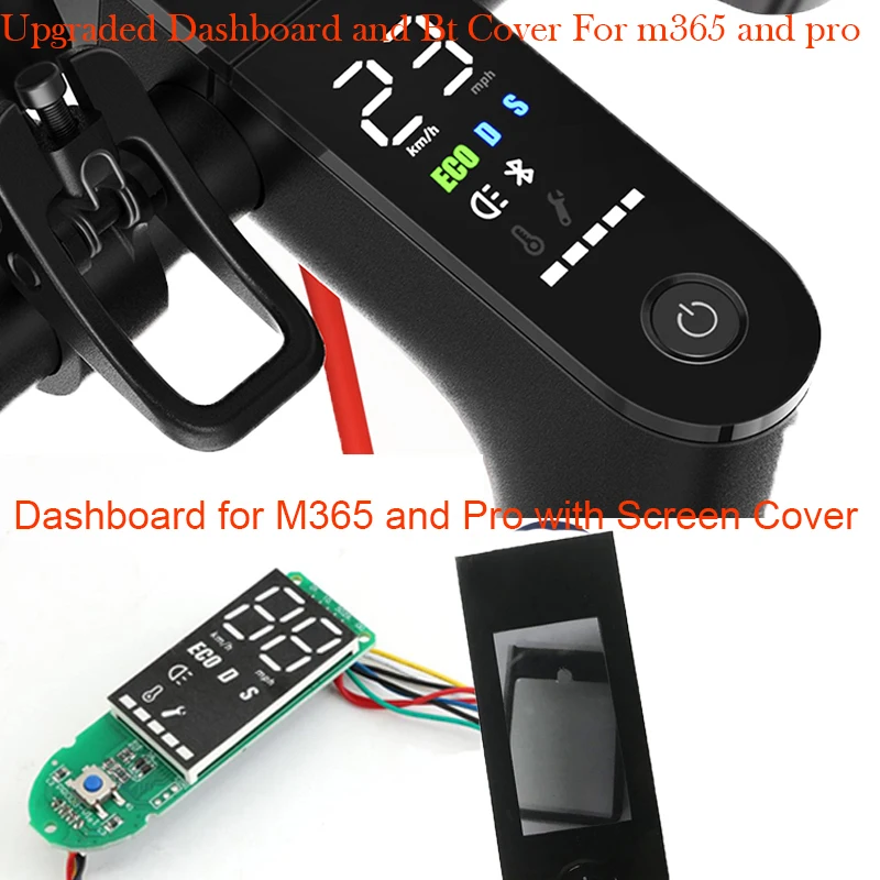 Scooter Dashboard for Xiaomi M365 Pro with Screen Cover M365 Scooter Pro Circuit Board M365 Pro M365 Accessories