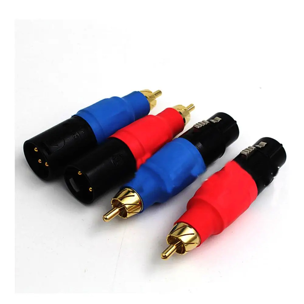 ハイエンド 4x ノイトリック xlr プラグ rca プラグ xlr オスとメスのペア rca オスバランスオーディオコンバータ